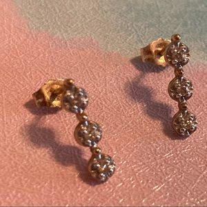 10K diamond earrings